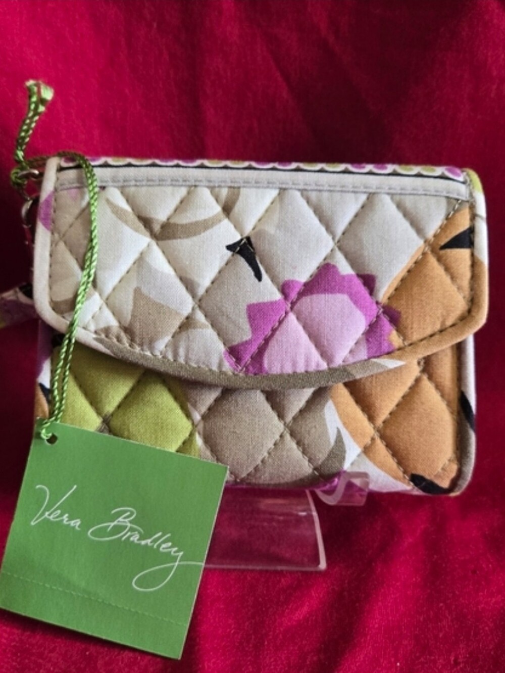 Vera Bradley Quilted Floral Wristlet - Portobello Road NWT